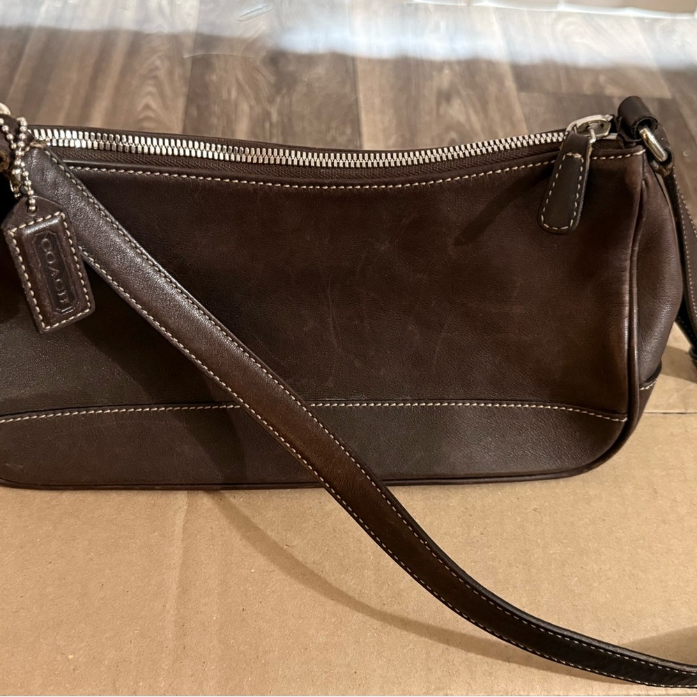 Vintage Coach Brown Leather Shoulder bag